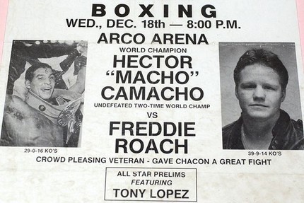 Poster de su pelea con Freddie Roach