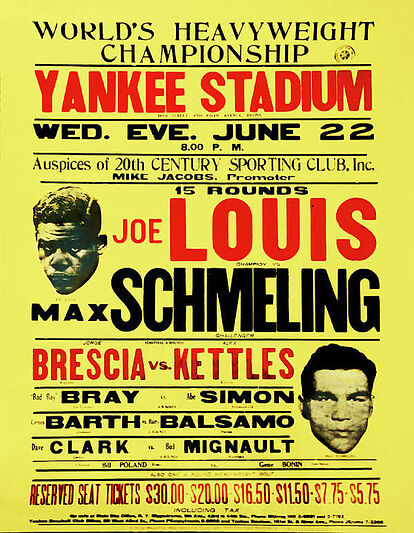  Afiche del segundo combate Louis-Schmeling