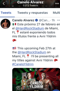 Canelo vs Yildirim en Miami Gardens