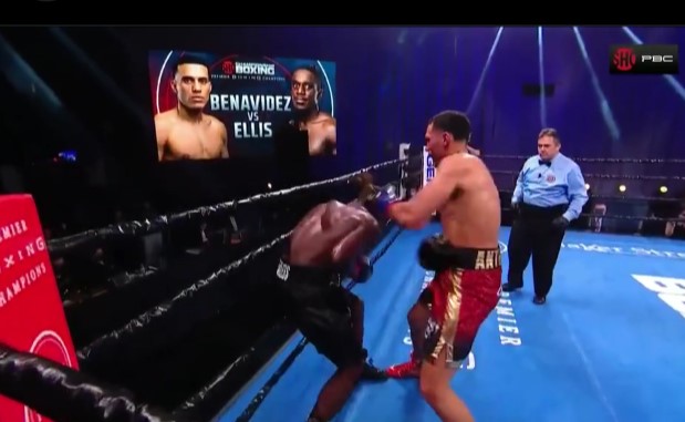 Benavidez le dió una paliza a Ellis