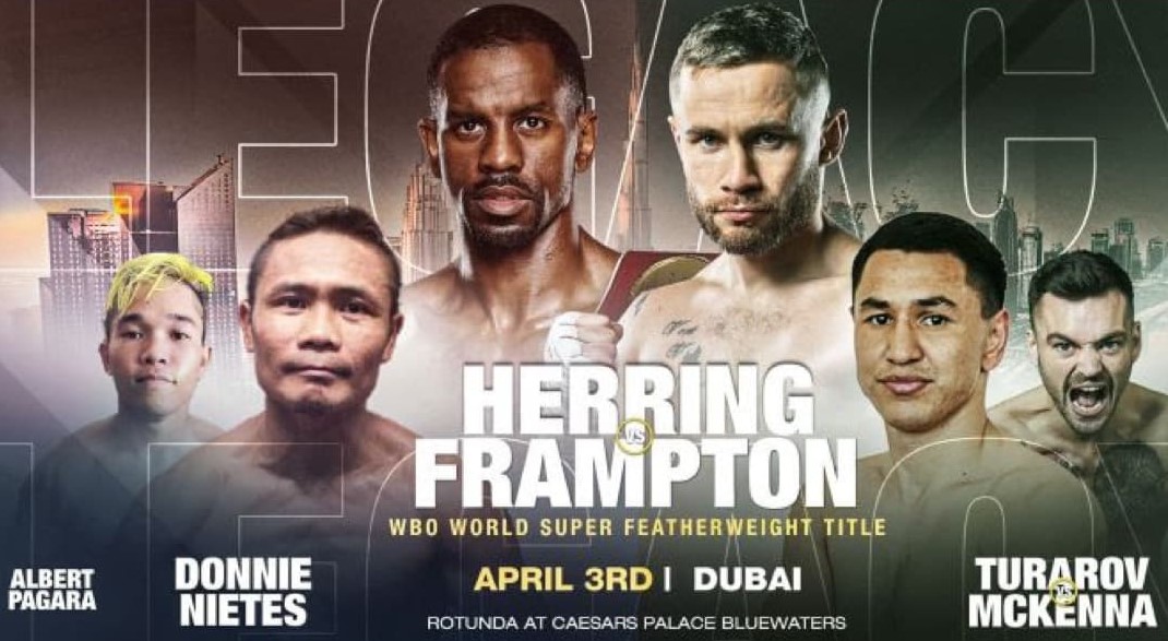 Herring vs Frampton el 3 de abril en Dubai