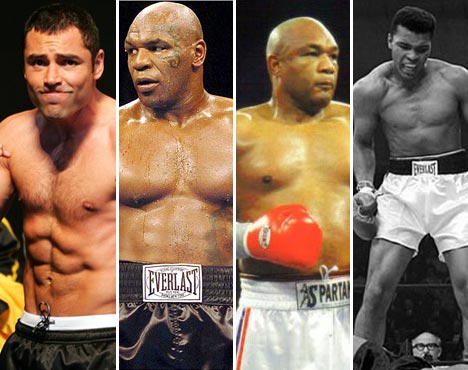 De la Hoya, Tyson, Foreman y Ali en el recuerdo permanente
