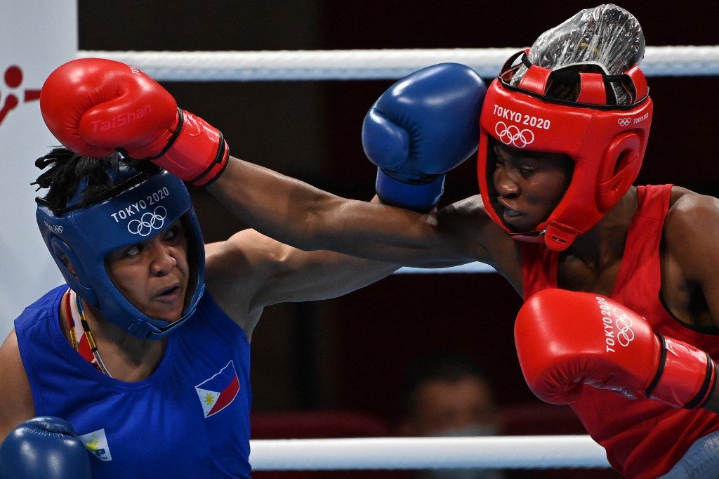 Filipina Petecio y congoleña Sakobi suben el telón del boxeo en Tokio