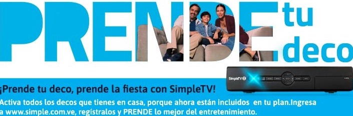 SimpleTV trae la promoción “Prende tu deco”.