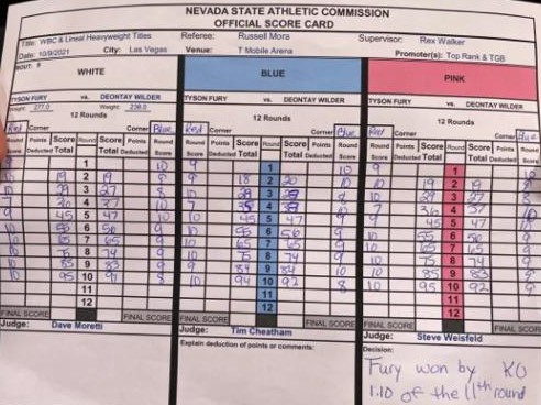 Fury le da una paliza a Wilder