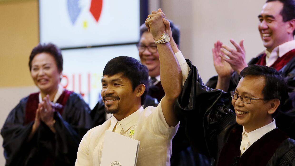 Pacquiao se certifica como candidato presidencial