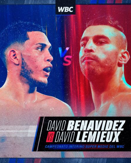 Benavidez y Lemieux disputarán el interino de Canelo