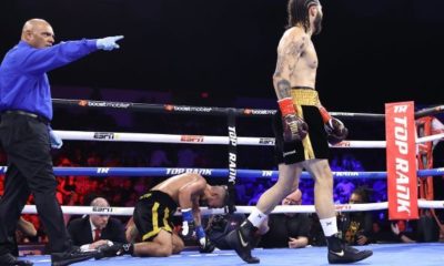 Nico Ali Walsh, el nieto de Muhammad Ali, noqueó a Reyes Sánchez con un golpe al cuerpo en el segundo asalto de su revancha programada a cuatro asaltos durante la cartelera efectuada en en Pechanga Arena de San Diego, evento promovido por Top Rank donde Emanuel "Vaquero" Navarrete defendió con éxito su corona.