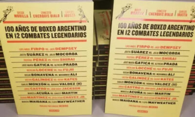 100 años del boxeo argentino escrito a 3 manos.