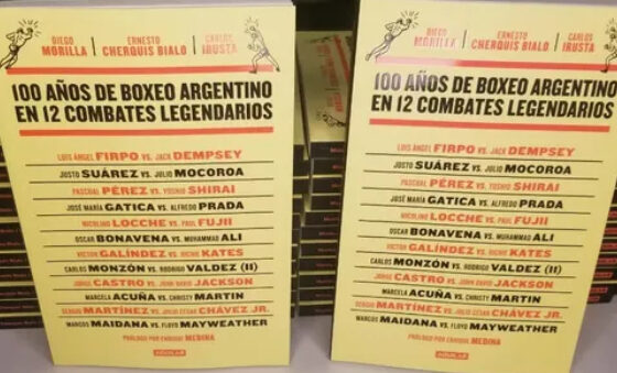 100 años del boxeo argentino escrito a 3 manos.