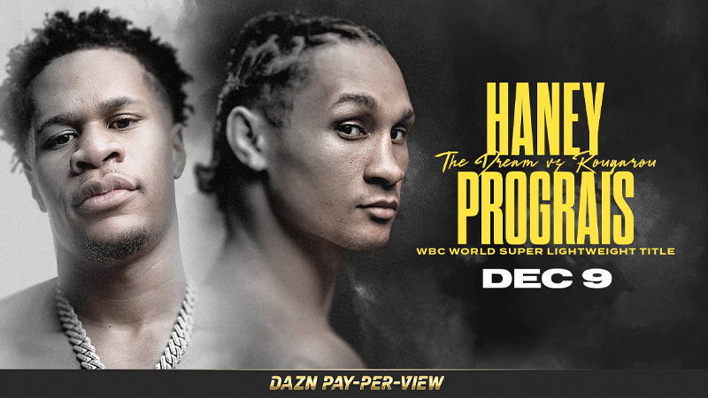 Prograis y Haney el 9 de diciembre por DAZN.