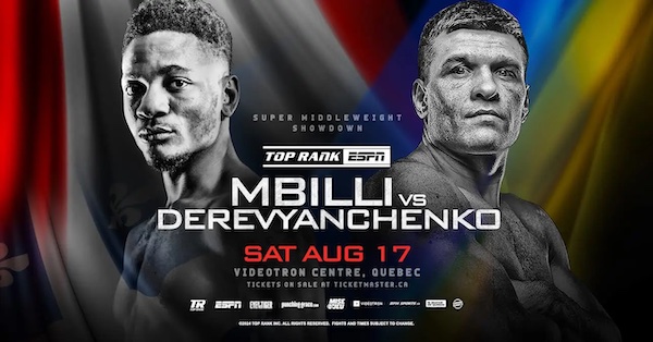 Derevyanchenko examinará a Mbilli el 17/8 en Québec