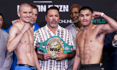 Ortiz y Bohachuk hicieron el mismo peso (153.8 lbs)