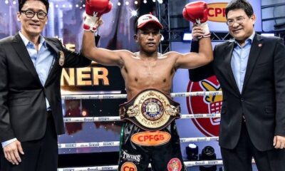 Phongthep Homjui retuvo su cinturón WBA Asia.