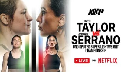 Lista trilogía Taylor-Serrano el 11/6 en NY por Netflix.