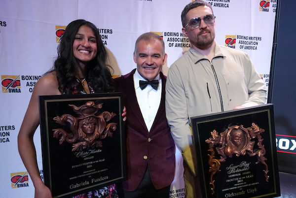 Usyk y Fundora premiados por la BWAA en NYC.