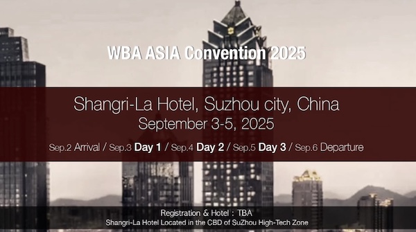 II Convención WBA-Asia se realizará en China.