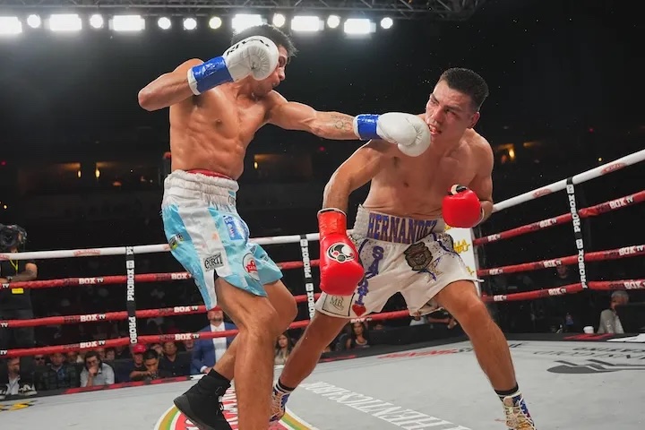 Verón sorprendió a Hernandez en Fresno.