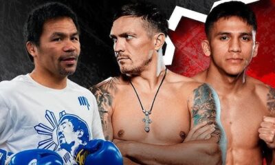 Cuatro zurdos coparon la escena: Usyk, Pacquiao, Fundora y Bam.