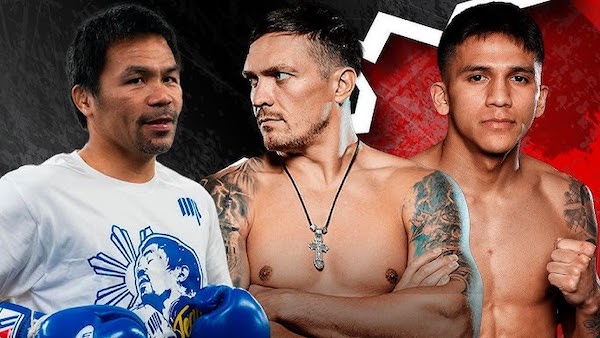 Cuatro zurdos coparon la escena: Usyk, Pacquiao, Fundora y Bam.