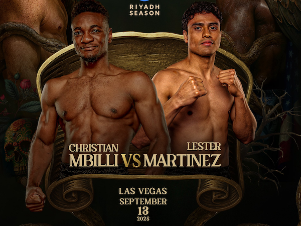 Christian Mbilli vs Lester Martínez en la cartelera Álvarez–Crawford.
