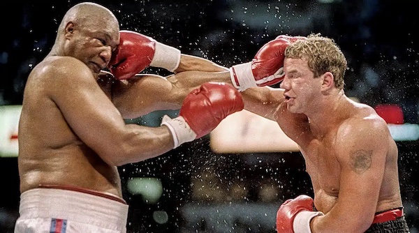 La noche de Tommy Morrison sobre George Foreman  