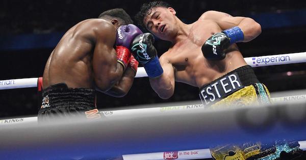 Lester Martínez y Christian Mbilli empatan en Las Vegas