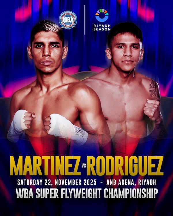 Martínez vs. Rodríguez: choque de invictos y de unificación
