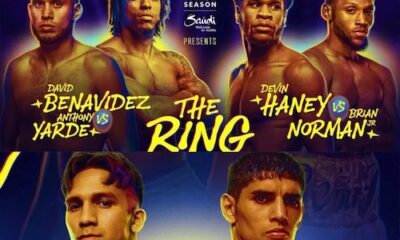 Benavídez y “Bam” Rodríguez favoritos en Riad. 