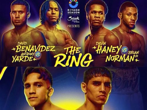 Benavídez y “Bam” Rodríguez favoritos en Riad. 