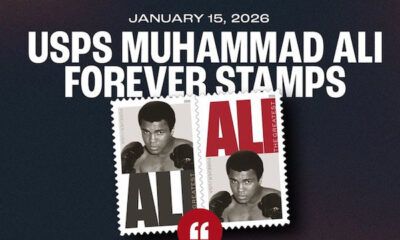 Rinden homenaje a Muhammad Ali con dos sellos postales
