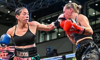 Alexis Araiza Mones sorprende a Ebanie Bridges.