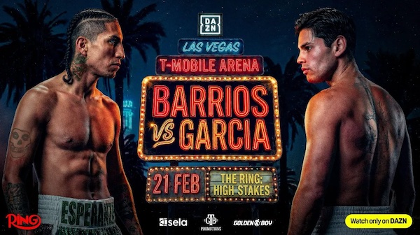 Barrios vs García el 21 de febrero en Las Vegas