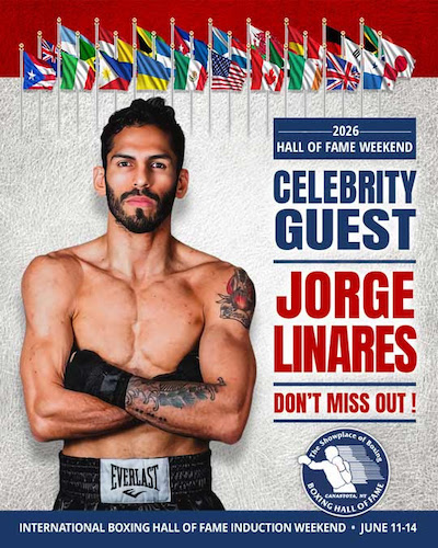 Jorge Linares asistirá a las festividades del Salón de la Fama