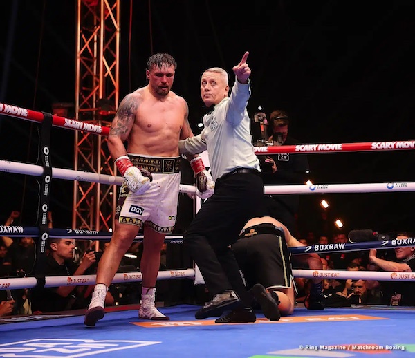 Usyk liquida a Verhoeven en medio de polémica