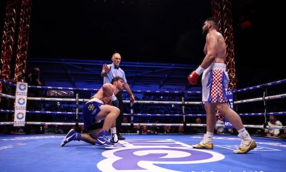 Filip Hrgovic vapuleó en tres rounds a Dave Allen