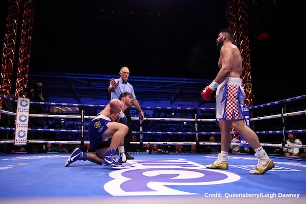 Filip Hrgovic vapuleó en tres rounds a Dave Allen