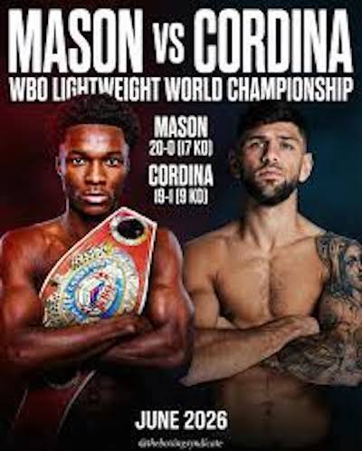 Abdullah Mason vs. Joe Cordina el 4 de julio en Cleveland