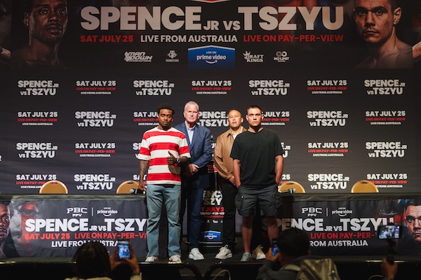 Spence Jr. regresa para enfrentar a Tszyu.
