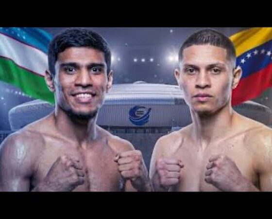 Venezolano Mosqueda contra Akhmadaliev en Uzbekistán.