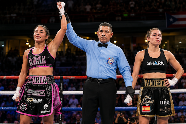 Kiria Tapia derrotó por decisión a Alba Sánchez en San Juan.