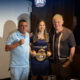 Entregan faja WBA a la campeona panameña Nataly Delgado.