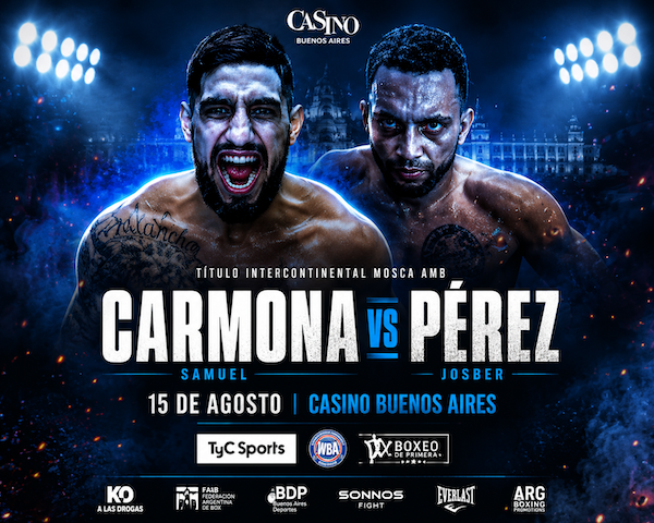 Josber Pérez ante una prueba de fuego frente a Samuel Carmona.