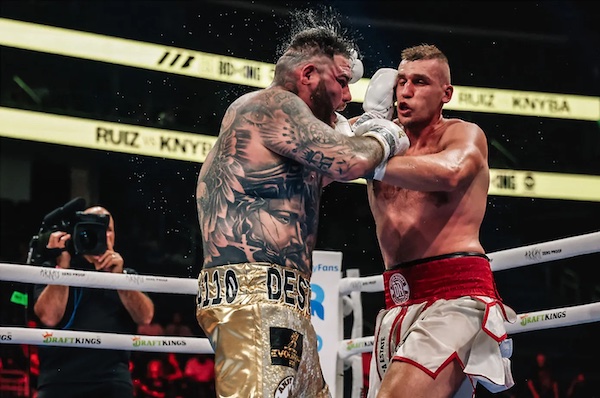 Damian Knyba arruina el regreso de Andy Ruiz.