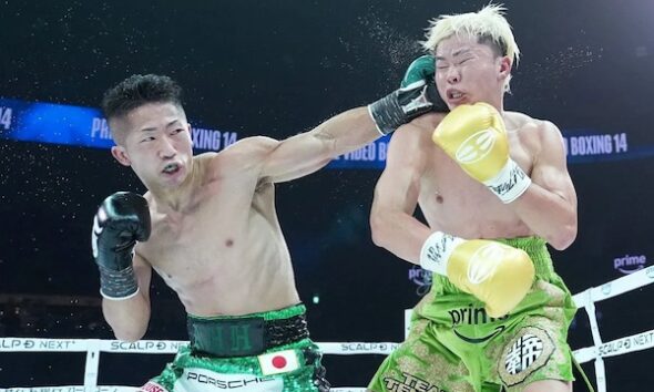 Inoue sobrevivió a una caída y volvió a vencer a Nasukawa.
